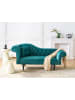 Beliani Chaiselongue LATTES II in Grün/Braun - (W) 192 x (H) 81 x (L) 59 cm