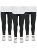TupTam Mädchen Winter Leggings Blickdichte Thermo 3er Pack in schwarz
