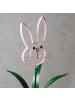 MARELIDA Hase BUNNY Osterhase Beetstecker Gartendeko H: 61,5cm in rosa