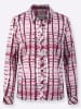WITT WEIDEN Langarm-Bluse in rosé-bordeaux-bedruckt