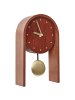 Beliani Tischuhr FERDEN in Braun/Gold - (W) 15 x (H) 25 x (L) 6 cm