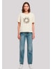 F4NT4STIC Tee Osterkranz Eierkranz Blumenring in Whitesand