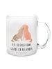 Mr. & Mrs. Panda Kaffeebecher Hunde Liebe mit Spruch in Transparent