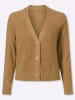 Sieh an! Strickjacke in camel