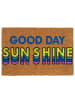 relaxdays Fußmatte "Good Day Sunshine" in Bunt - (B)60 x (T)40 cm