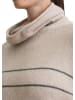 Marc O'Polo Gestreifter Rollkragenpullover relaxed in Light Beige