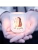 Mr. & Mrs. Panda Glas Windlicht Igel Blumen mit Spruch in Transparent