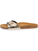 Palado Pantoletten Malta Coralino in Metallic Snake Gold