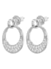 Adeliás Damen Ohrringe – Ohrstecker aus 925 Silber mit Zirkonia in silber