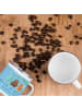 Mr. & Mrs. Panda Camping Emaille Tasse Polterabend Spaß mit Spruch in Sky Blue
