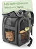 Knupis Katzen- & Hunderucksack 7kg - Oxford Netzdach Sicherheitsleine faltbar