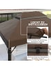Outsunny Pavillon Ersatzdach 400L x 300B cm Kaffee