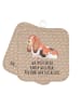 Mr. & Mrs. Panda Topfhandschuhe Hund Basset Hound mit Spruch in Hundeglück