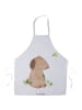 Mr. & Mrs. Panda Schürze Hund Kleeblatt ohne Spruch in Weiß