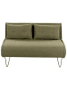 Beliani 2-Sitzer Sofa VESTFOLD in Grün/Schwarz - (W) 130 x (H) 45 x (L) 78 cm