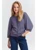 PULZ Jeans Strickjacke PZSARA Puff Cardigan 50206824 in blau