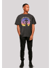 F4NT4STIC Oversize T-Shirt Alien Peace Sunset in schwarz