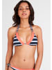 Kangaroos Triangel-Bikini-Top in marine-weiß