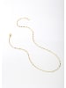 Hey Happiness Vergold. Halskette Rolo Edelstahl in Gold - (L) 43-48 cm