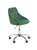 Beliani Bürostuhl PARRISH in Grün/Schwarz/Silber - (W) 60 x (H) 75 x (L) 60 cm
