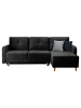 MF Design Roxana in Schwarz -  (L) 165 x (B) 240 x (H) 90 cm