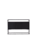 ebuy24 Sideboard Kingsport Schwarz 120 x 45 cm