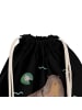 Mr. & Mrs. Panda Rucksackbeutel Otter Seerose mit Spruch in Schwarz
