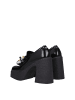 Stella McCartney Schwarz Leder Plateau Loafer