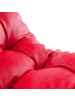 KADIMA DESIGN Design Loungesessel, Retro Style, Modular, Lobby, Chromkufen in Rot
