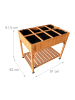 relaxdays Hochbeet in Orange - (B)91 x (H)81,5 x (T)62 cm