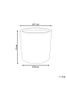 Beliani Outdoor Blumentopf VOULA in Braun - (W) 31 x (H) 31 x (L) 31 cm