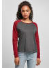 Urban Classics Long Sleeves in charcoal/burgundy