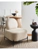 Beliani Sessel LUNDE in Beige/Schwarz - (W) 67 x (H) 81 x (L) 74 cm