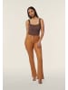 FREDDY Kunstleder Hose Bootcut Regular Waist Braun