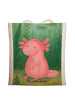 Mr. & Mrs. Panda Jutetasche Axolotl Niedlich Design ohne Spruch in Weiß