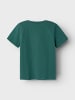 name it T-Shirt 2er-Set Kurzarm Rundhals Regular Fit Print in Blau-Grün