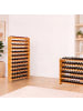 relaxdays Weinregal in Natur - (B)85 x (H)55 x (T)25,5 cm