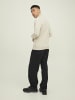 Jack & Jones Strickjacke mit Viertelreißverschluss in Oatmeal 1
