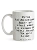 Mr. & Mrs. Panda Kaffeetasse Spruch Glückliche Apothekerin mit S... in Weiß