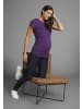 neun 9 monate Umstandsshirt in lila/graumeliert