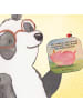 Mr. & Mrs. Panda Untersetzer Einhorn Schwein Design mit Spruch in Weiß
