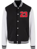 Mister Tee Mister Tee Herren Ballin 23 College Jacket in blk/wht