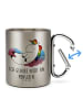 Mr. & Mrs. Panda Kaffeebecher Einhorn Wolke 7 mit Spruch in Silber