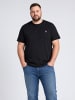 Petrol Industries Baumwoll-T-Shirt in großen Größen donovan in Schwarz