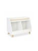relaxdays Kinderregal in Weiß/ Natur - (B) 72 x (H) 52 x (T) 38 cm