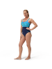 Speedo Contour Eclipse Shaping Schwimmanzug mit verstellbaren Trägern in Blau