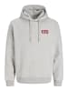 Jack & Jones Kapuzenpullover in Light Grey Melange