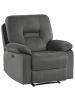 Beliani Fernsehsessel BERGEN in Grau - (W) 85 x (H) 101 x (L) 74 cm