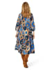 Noa Noa Kleid CarolinaNN in Print Blue-Brown