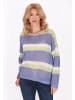 VIRITA Women Sweater in Offwhite Light Green Blue